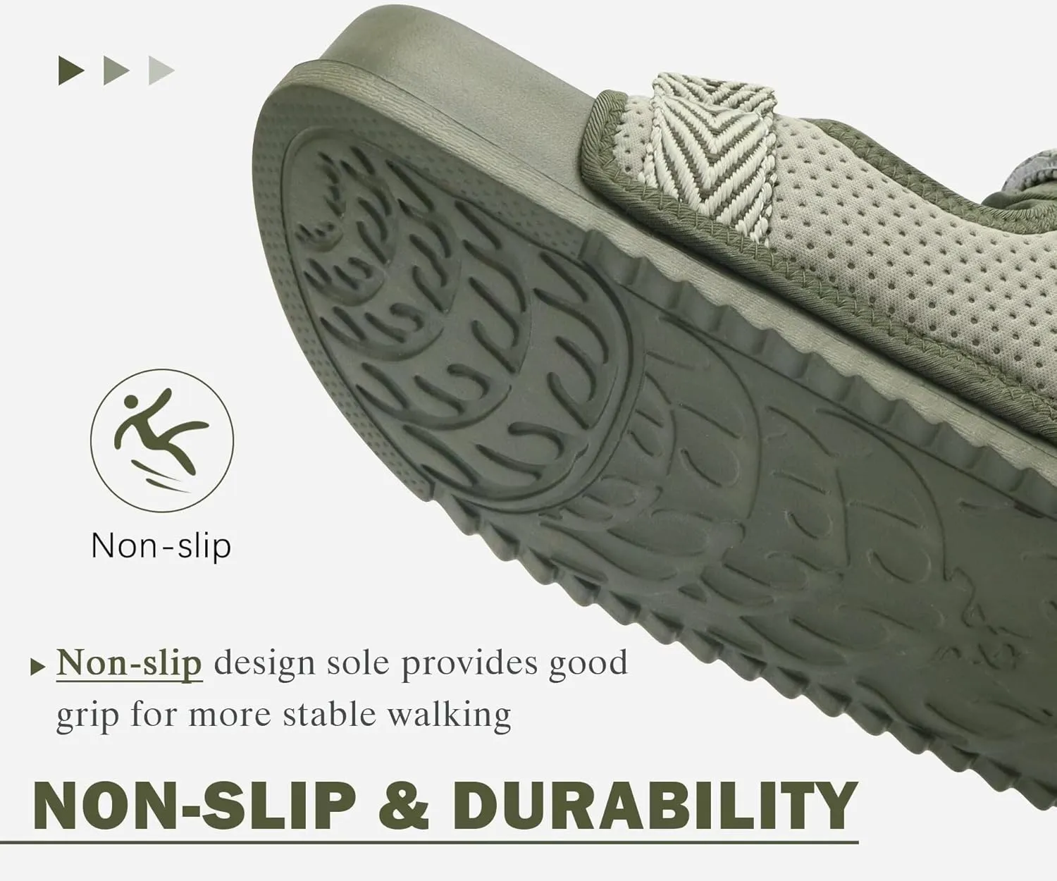 KuaiLu Mens Casual Sandals with Comfortable Orthopedic Arch Support Summer Beach Walking Shoes Cushion Slides Slip on Indoor Outdoor