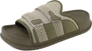 KuaiLu Mens Orthotic Sandals Comfortable Arch Support Fabric Sandal Slippers Shoes Man Casual Summer Cushion Slides Slip On Indoor Outdoor - Ultra-soft Comfort Fit Footbed