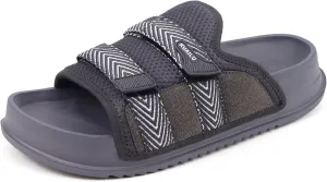 KuaiLu Mens Orthotic Sandals Comfortable Arch Support Fabric Sandal Slippers Shoes Man Casual Summer Cushion Slides Slip On Indoor Outdoor - Ultra-soft Comfort Fit Footbed