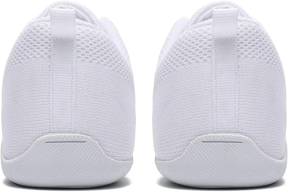 LANDHIKER Cheer Shoes Girls White Dance Shoes Youth Cheerleading Sports Training Athletic Comfortable Shoes Flats Girl
