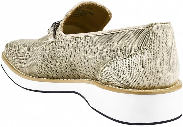 LIBERTYZENO Mens Canvas Textile & Suede Leather Adults Noble Penny Loafers Slip On Prom & Wedding Party Shoes for Prom Graduation