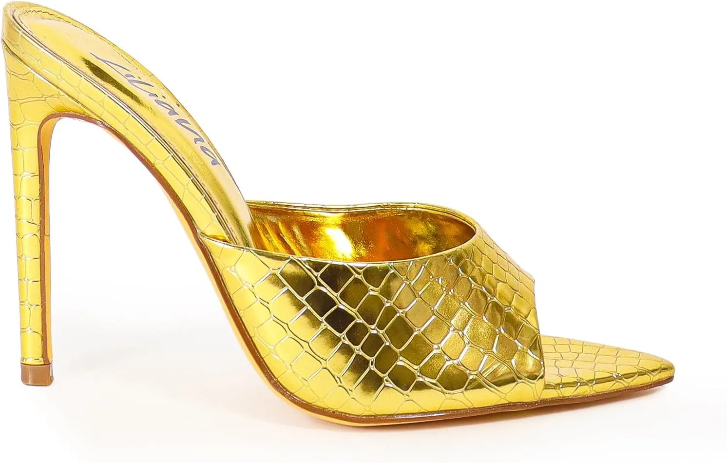 Liliana Women Pointed Toe Slip on Stiletto Heels Sandals