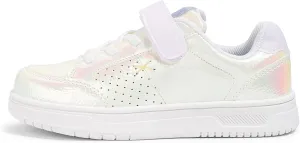 LUCKY STEP Kid's Glitter Walking Shoes Shiny Sparkly Sequins Fashion Sneakers Hook and Loop Athletic Unisex-Child Casual Running for Children/Boys/Girls