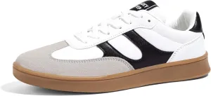 LUCKY STEP Women's Retro Fashion Sneakers Classic Casual Walking Shoes Non Slip Comfort Skate Shoes
