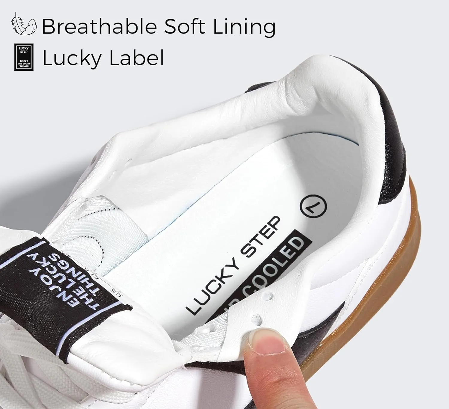 LUCKY STEP Women's Retro Fashion Sneakers Classic Casual Walking Shoes Non Slip Comfort Skate Shoes