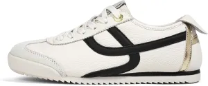 LUCKY STEP Women's Retro Fashion Sneakers Thin Sole Casual Walking Lightweight Tennis Trainers Running Gym Workout Classic Comfortable Athletic Shoes