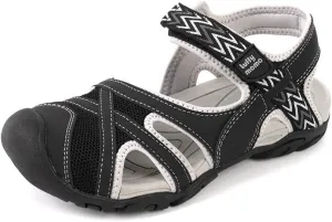 Luffymomo Womens Hiking Outdoor Sandals Sport Athtletic Beach Sandals with Closed Toe