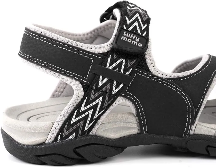 Luffymomo Womens Hiking Outdoor Sandals Sport Athtletic Beach Sandals with Closed Toe
