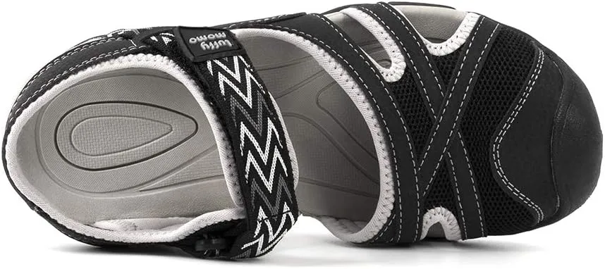 Luffymomo Womens Hiking Outdoor Sandals Sport Athtletic Beach Sandals with Closed Toe