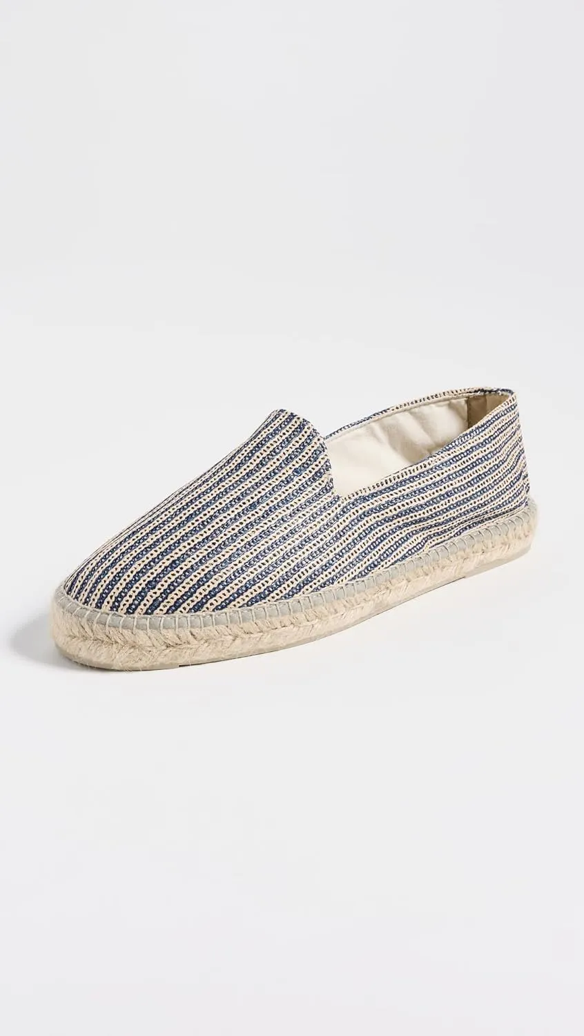 Manebi Men's Raffia Stripe Classic Espadrilles