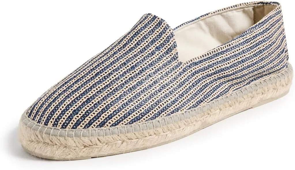 Manebi Men's Raffia Stripe Classic Espadrilles