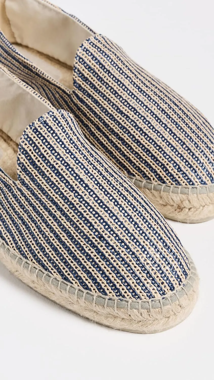 Manebi Men's Raffia Stripe Classic Espadrilles