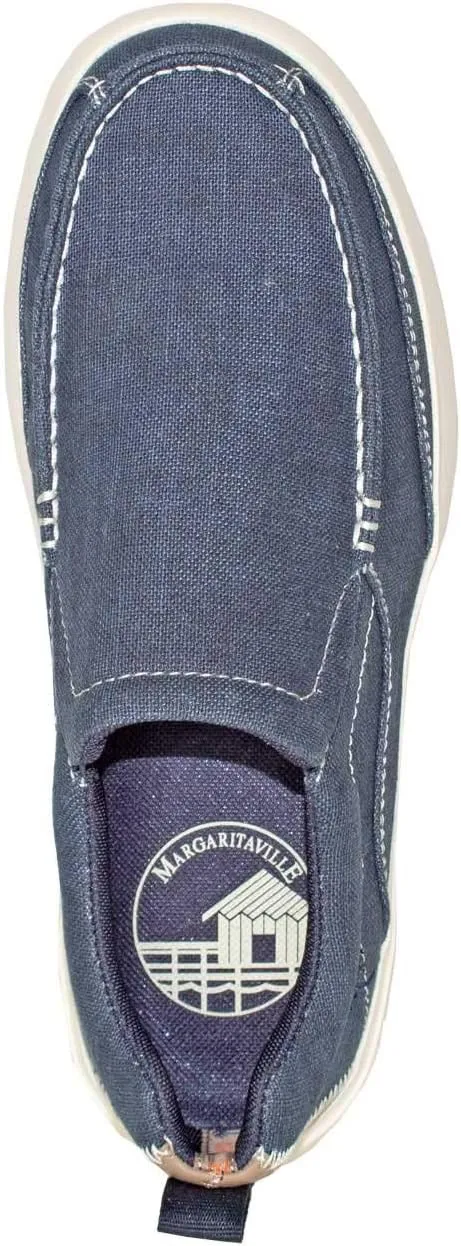 Margaritaville Men's Cushioned Insole Double Gore Stretch Casual Slip on Boat Shoe