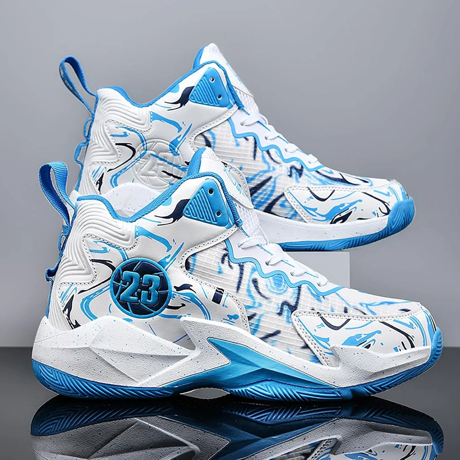 Men's Basketball Shoes Fashion Printed Sneakers