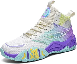 Mens Basketball Shoes Womens High Top Breathable Sneakers Fashion Non Slip Outdoor Sport Shoes Volleyball Shoes