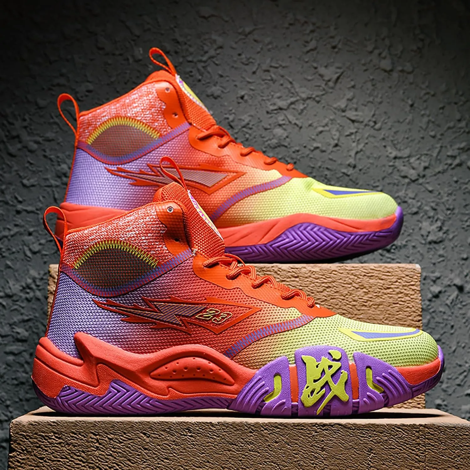 Mens Basketball Shoes Womens High Top Breathable Sneakers Fashion Non Slip Outdoor Sport Shoes Volleyball Shoes
