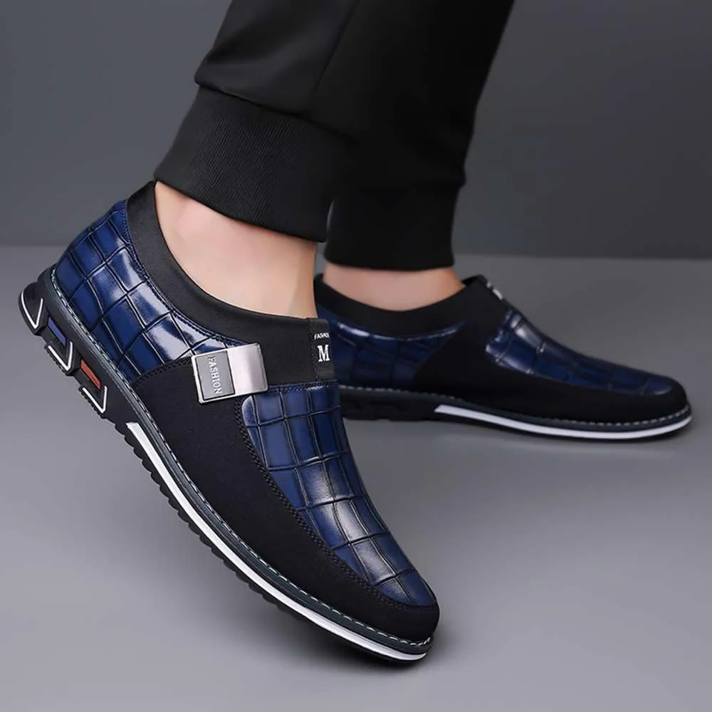 Men's Casual Dress Oxford Shoes Business Office Loafers Leather Fashion Dress Sneakers Comfort Walking Driving Shoes