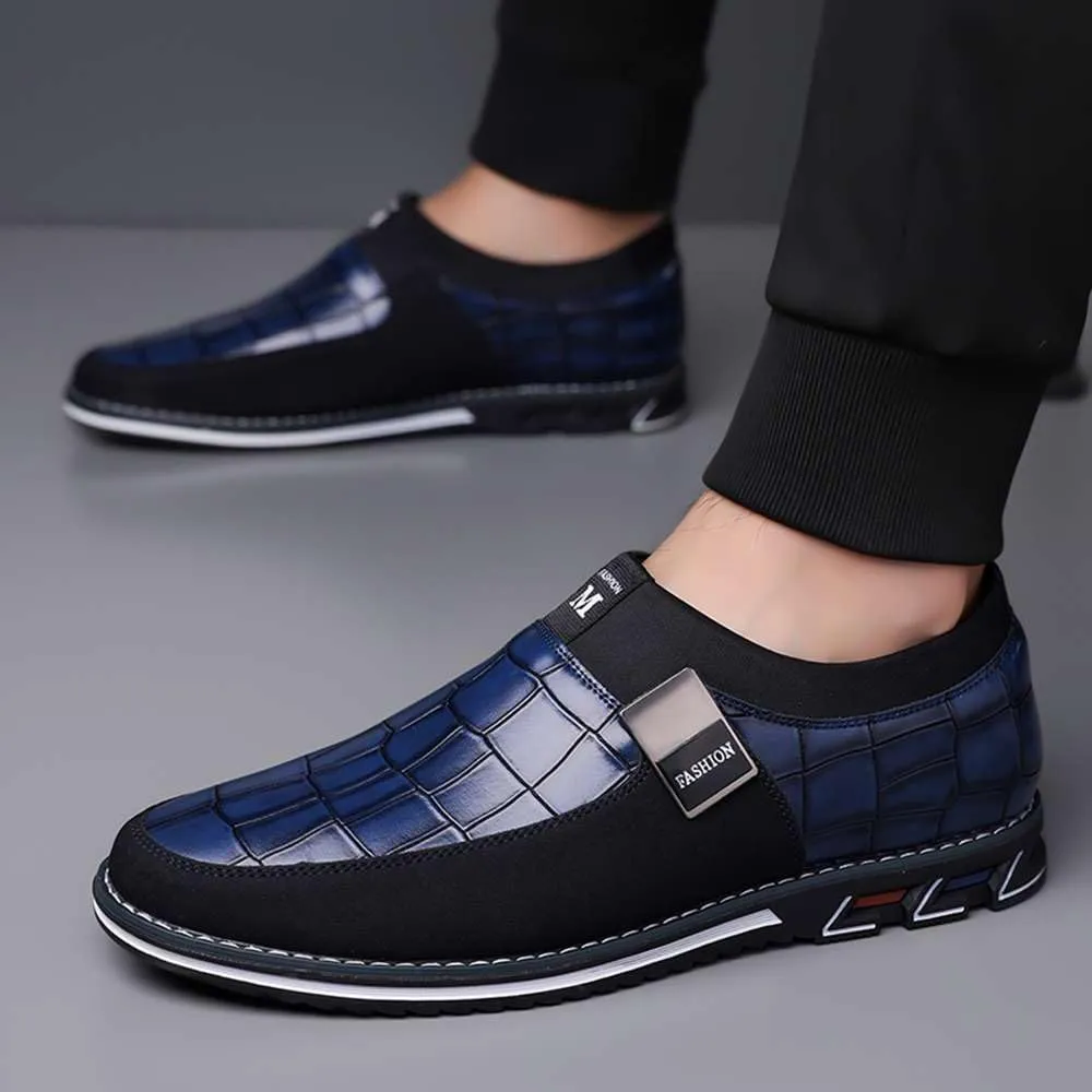 Men's Casual Dress Oxford Shoes Business Office Loafers Leather Fashion Dress Sneakers Comfort Walking Driving Shoes