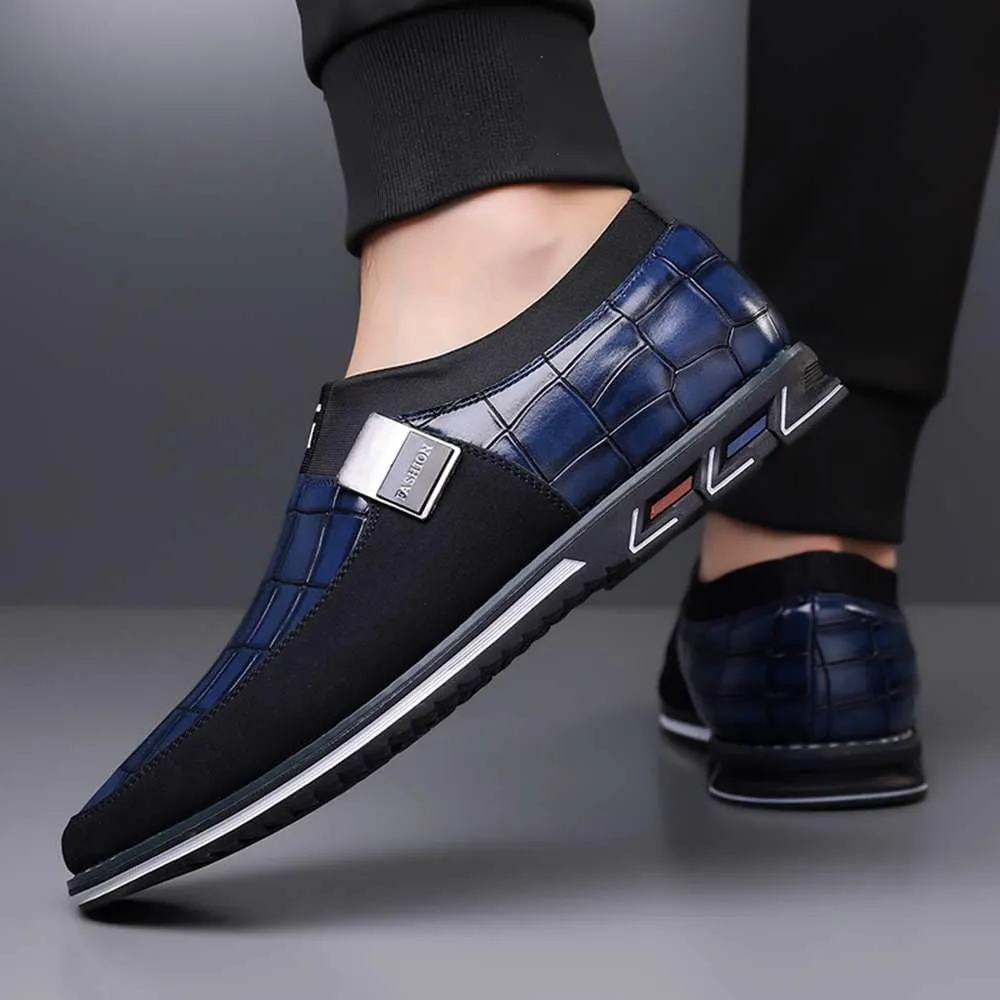 Men's Casual Dress Oxford Shoes Business Office Loafers Leather Fashion Dress Sneakers Comfort Walking Driving Shoes