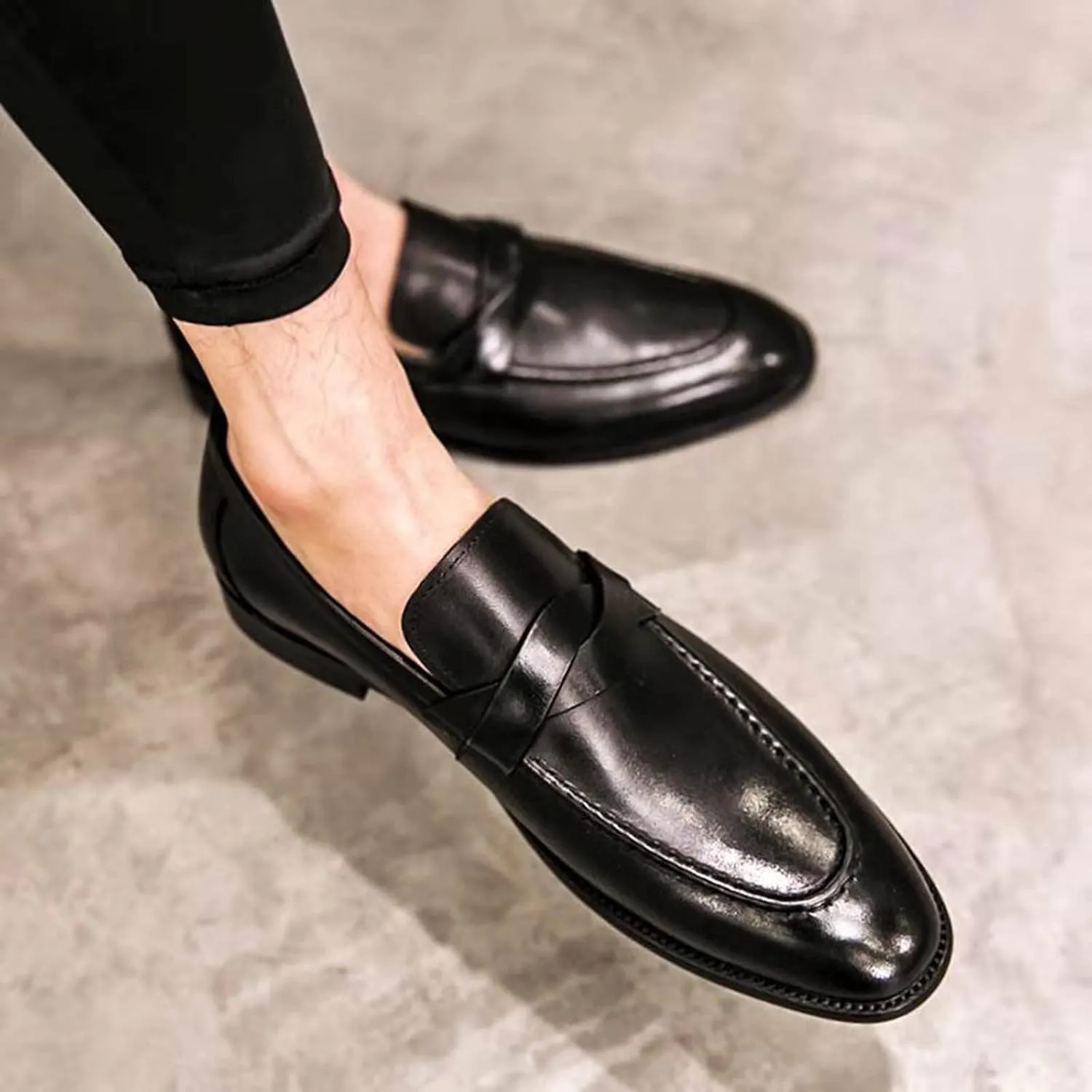 Men's Casual Dress Shoes Comfortable Fashion Dress Sneakers Leisure Suit Formal Leather Business Casual Shoes