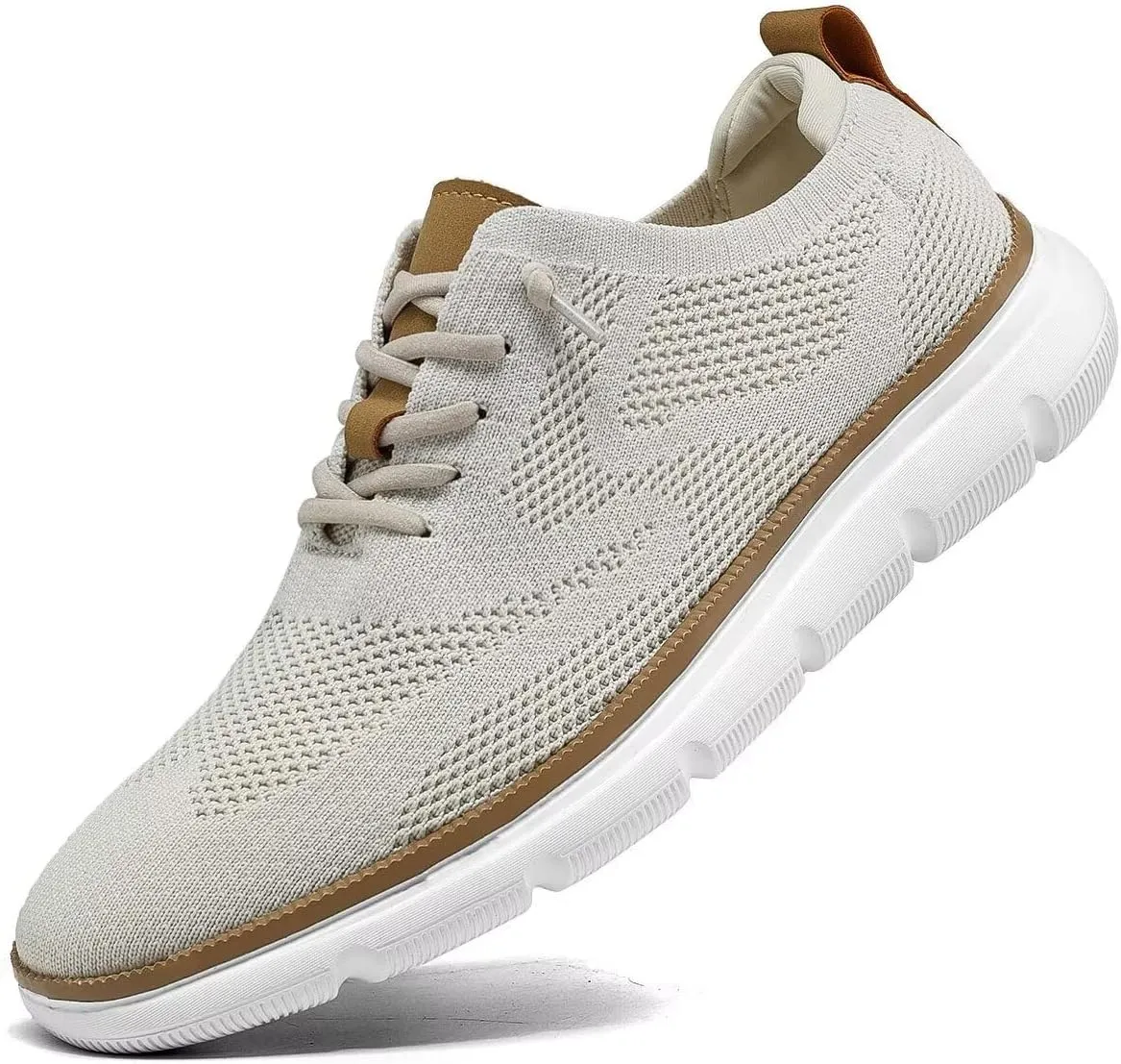 Mens Casual Dress Shoes Fashion Mesh Oxfords Business Walking Work Sneakers Comfortable Lightweight Breathable Soft Sole
