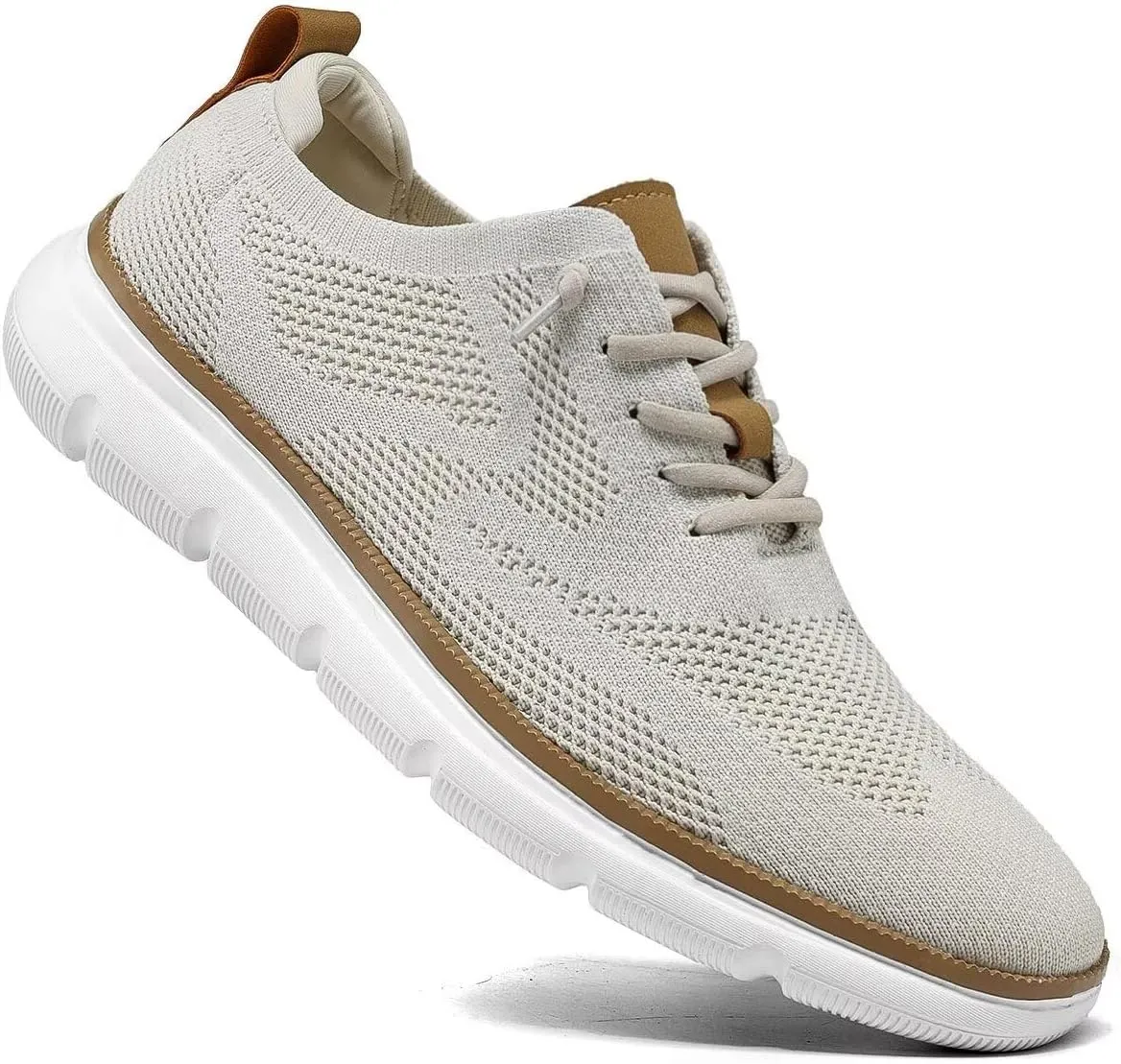 Mens Casual Dress Shoes Fashion Mesh Oxfords Business Walking Work Sneakers Comfortable Lightweight Breathable Soft Sole