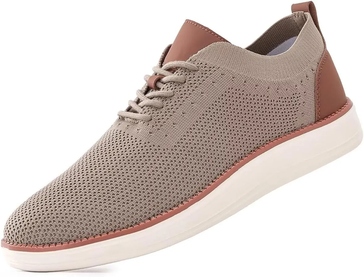 Men's Casual Dress Sneakers Oxfords Business Mesh Breathable Walking Shoes Comfortable