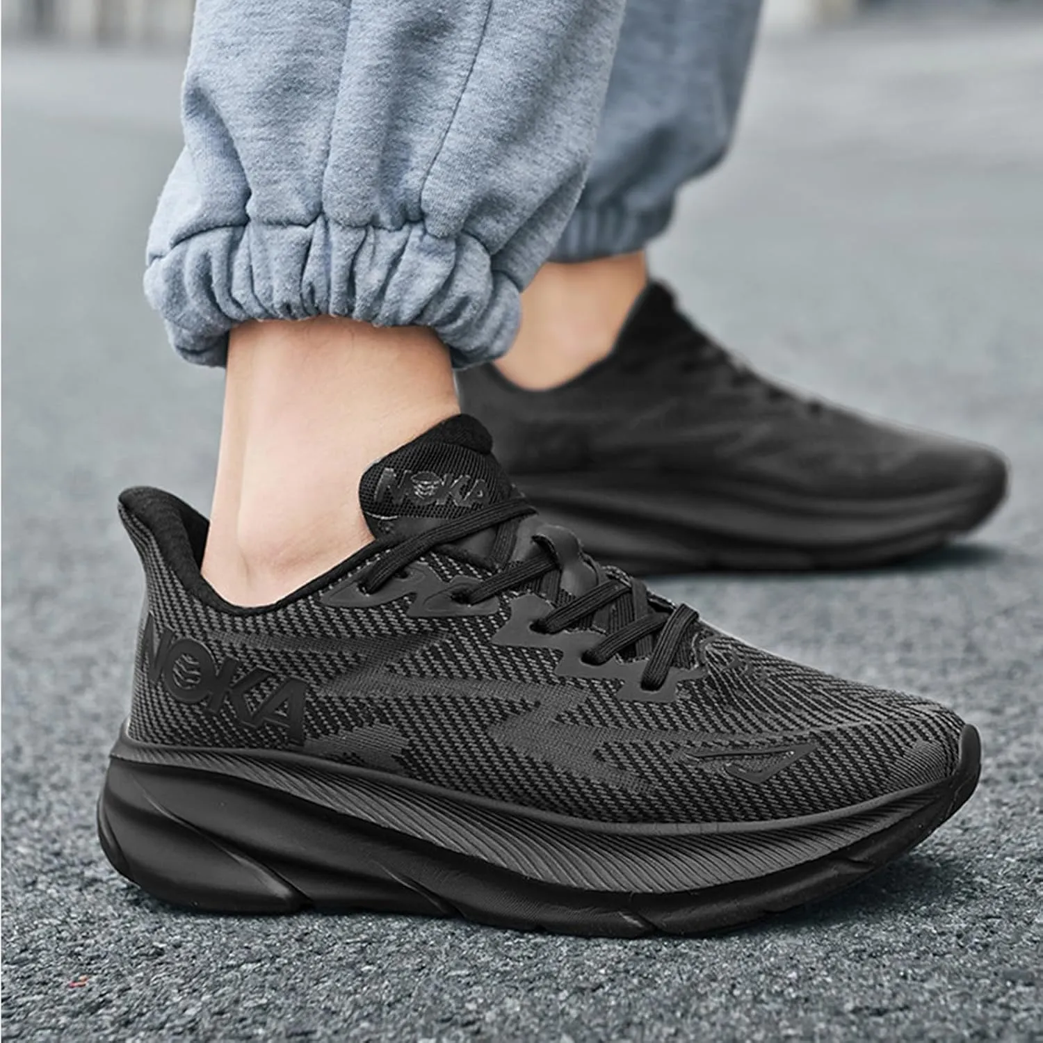Men's Fashion Sneakers Breathable Mesh Running Shoes Cushioned Athletic Sneakers Non Slip Soft Sole Casual Athletic Walking Shoes