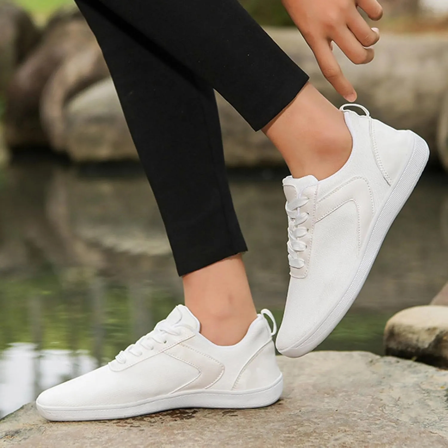 Men's Fashion Sneakers Unisex Thin Soled Wide Last Casual Sneakers