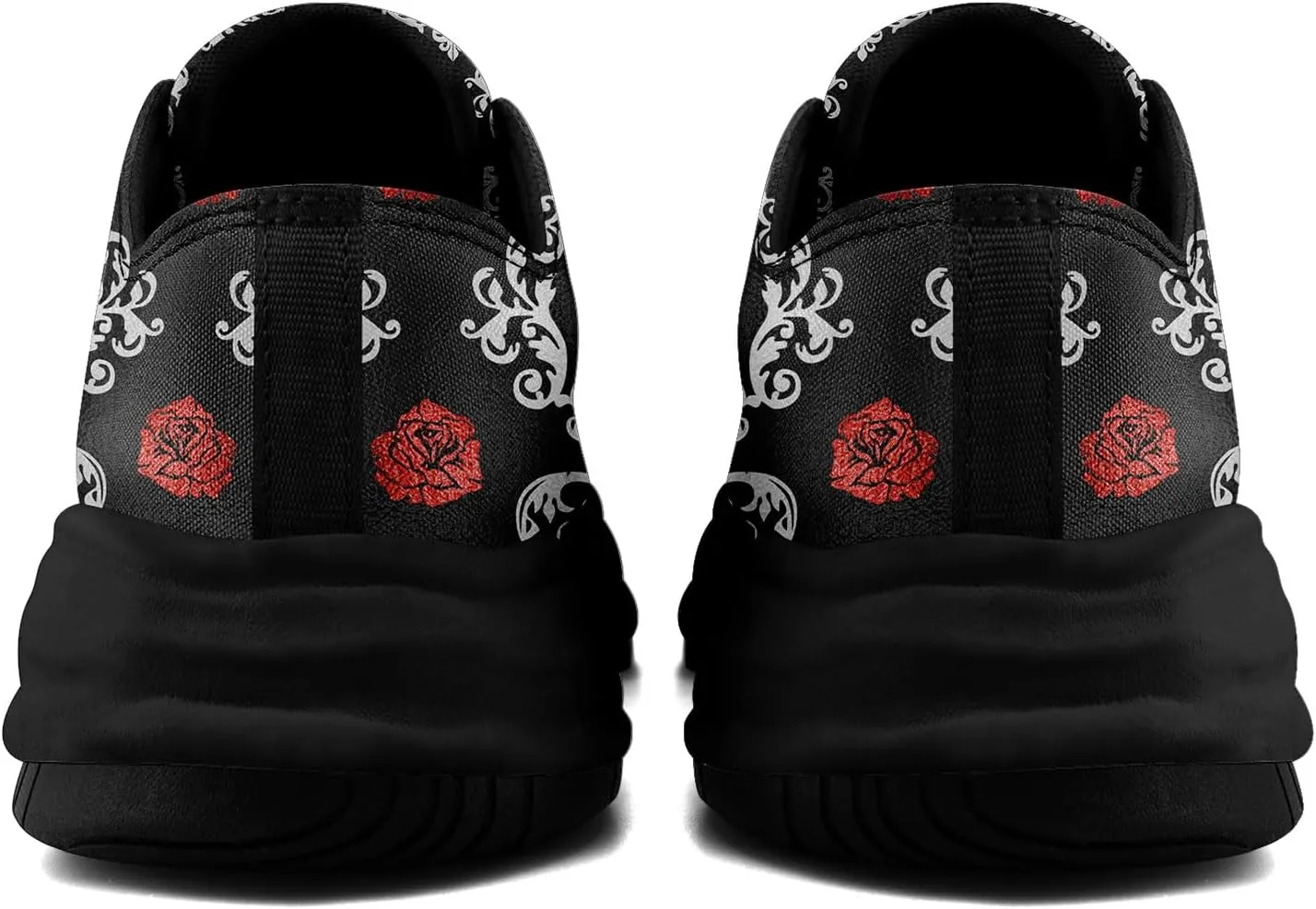 Men's Gothic Skull Fashion Sneakers Casual Skateboarding Canvas Shoes for Women Streetwear Trendy Comfort Walking Shoes