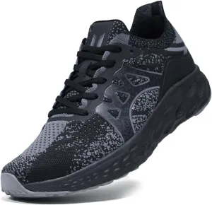Men's Lightweight Walking Shoes - Slip on Cushioned Sneakers for Tennis, Fitness and Everyday wear