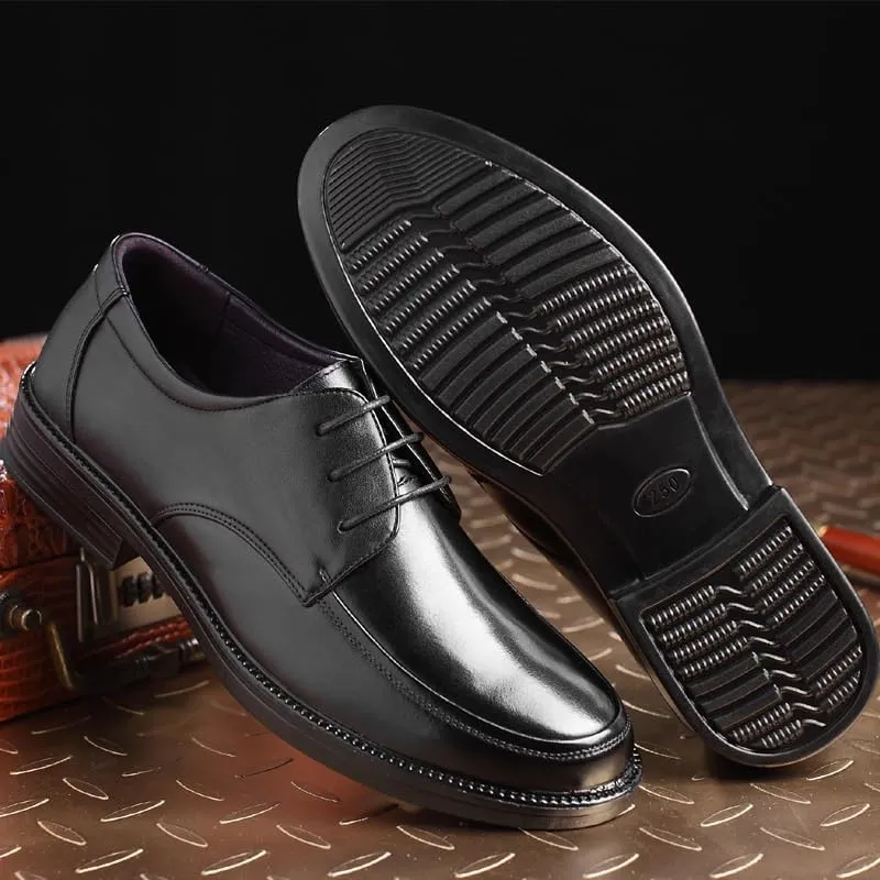 Mens Loafers Modern Comfortable Round Toe Lace Up Loafers Comfort Oxford Formal Classic Business Shoes