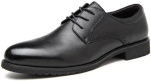Men's Retro Wingtip Brogue Oxfords Vintage Leather Dress Shoes Business Casual Loafers for Men