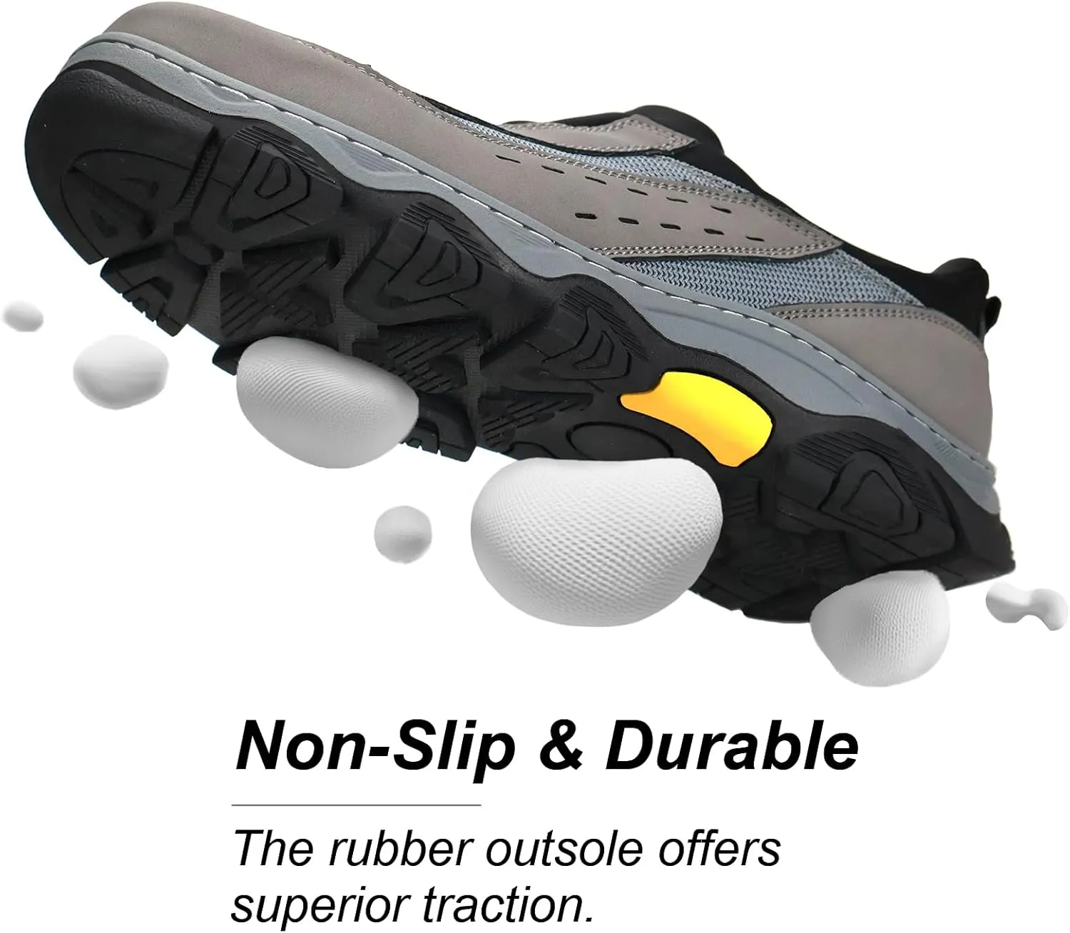 Mens Slip On Hands Free Loafers Causal Outdoor Walking Slip-Ins Breathable Step in Work Shoes