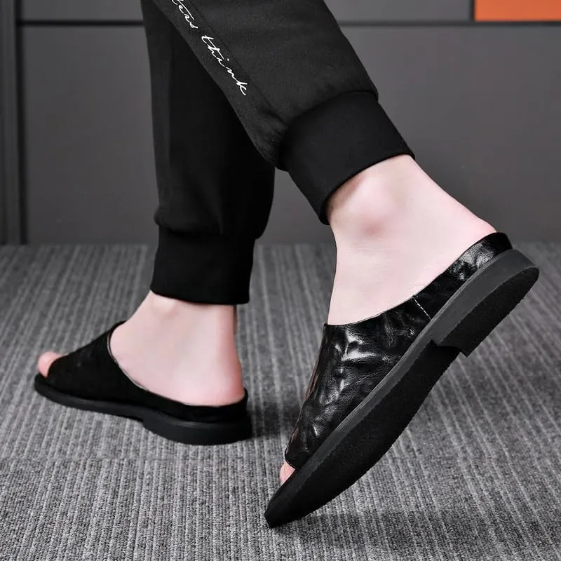 Men's Slip-On Loafers Genuine Leather Penny Style with Flexible Sole and Padded Collar for All-Day Comfort