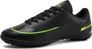 Men's Soccer Cleats Football Shoes Non-Slip Spikes Lace-Up Indoor TF Turf Futsal Running Sports Athletic Sneaker