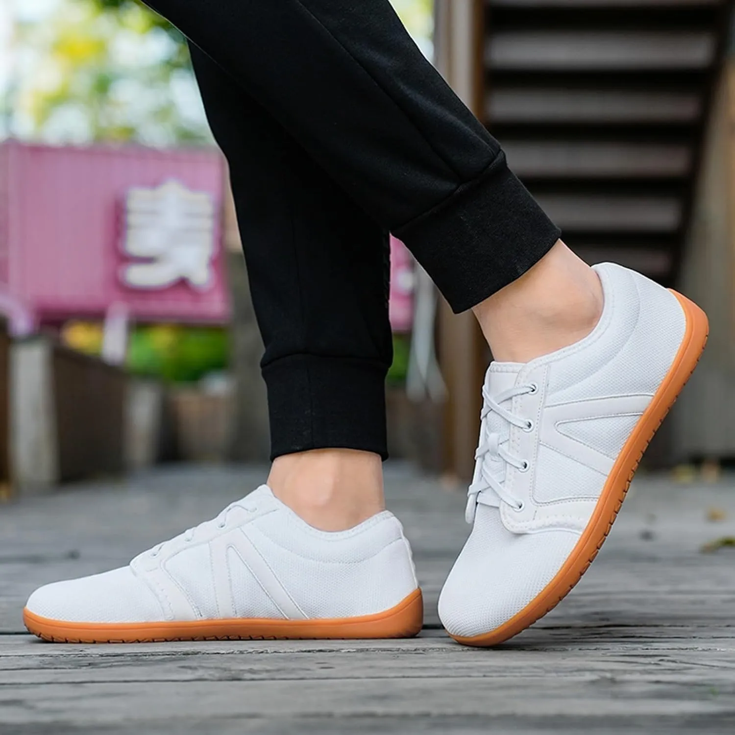 Men's Stylish Lightweight Sneakers Comfortable Breathable Lightweight Tennis Shoe Soft Flat Soled Elderly Shoes