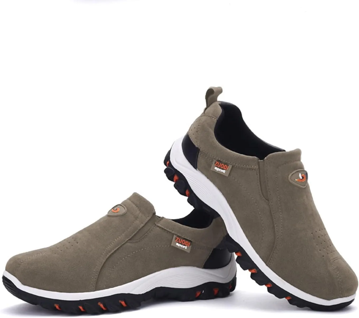 Men's Walking Shoes Waterproof Hiking Shoes Slip on Orthopedic Sneakers Outdoor Non Slip Shoes Casual Trail Shoes