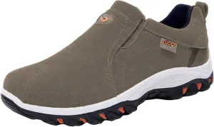 Men's Walking Shoes Waterproof Hiking Shoes Slip on Orthopedic Sneakers Outdoor Non Slip Shoes Casual Trail Shoes