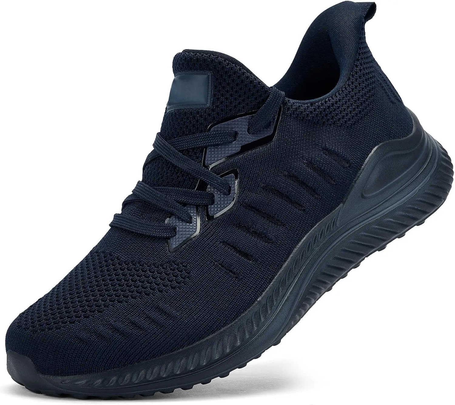 Mens Wide Sneakers - Slip On Memory Foam Walking Shoes Breathable Non Slip Tennis Running Shoe Ultra Lightweight Comfortable Workout Gym Jogging and Casual Sports