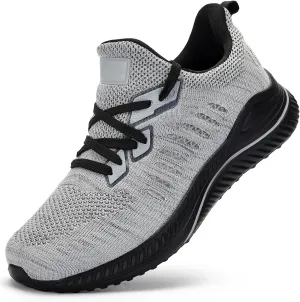 Mens Wide Sneakers - Slip On Memory Foam Walking Shoes Breathable Non Slip Tennis Running Shoe Ultra Lightweight Comfortable Workout Gym Jogging and Casual Sports