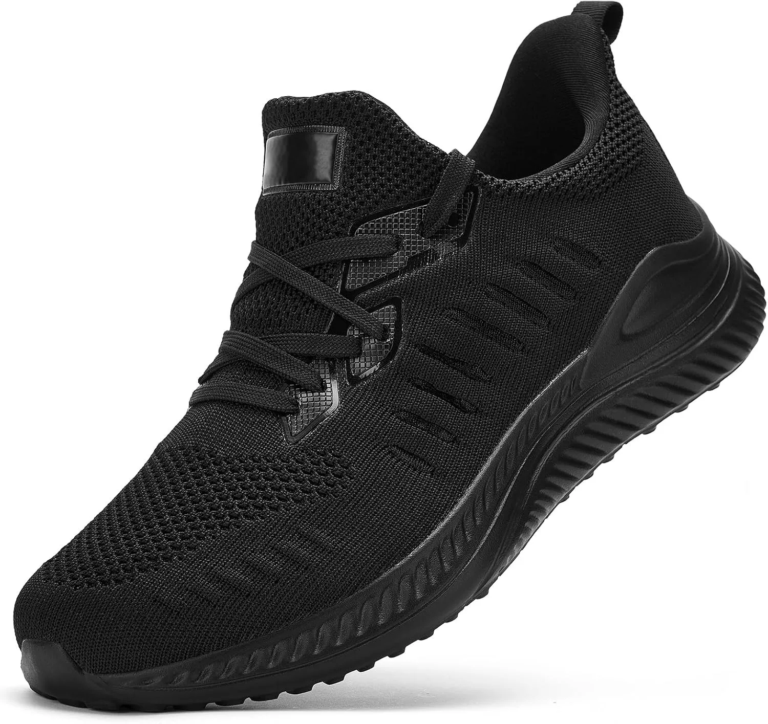 Mens Wide Sneakers - Slip On Memory Foam Walking Shoes Breathable Non Slip Tennis Running Shoe Ultra Lightweight Comfortable Workout Gym Jogging and Casual Sports