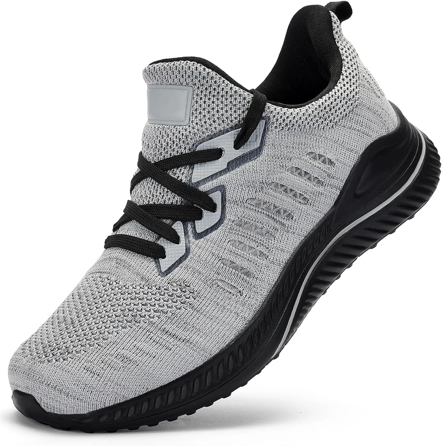 Mens Wide Sneakers - Slip On Memory Foam Walking Shoes Breathable Non Slip Tennis Running Shoe Ultra Lightweight Comfortable Workout Gym Jogging and Casual Sports