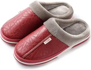 Men's Women's Slippers Foam Memory House Outdoor Indoor Shoes Slip-on Anti-Skid Comfort Fleece Lining Cotton
