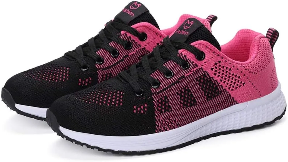 Mesh Lace-Up Student Women Running Shoe Solid Casual Shoe Shoe Women's Winter Shoes for Work Women