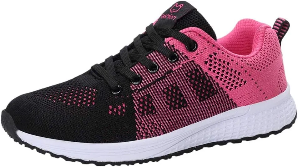 Mesh Lace-Up Student Women Running Shoe Solid Casual Shoe Shoe Women's Winter Shoes for Work Women