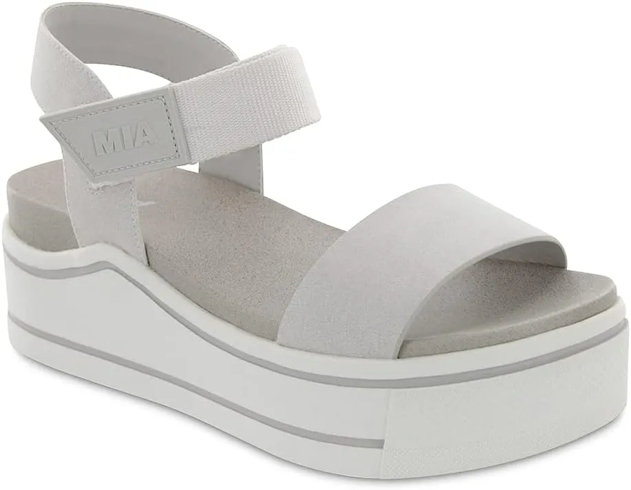 MIA Odelia Vegan Leather Platform Sandals for Women