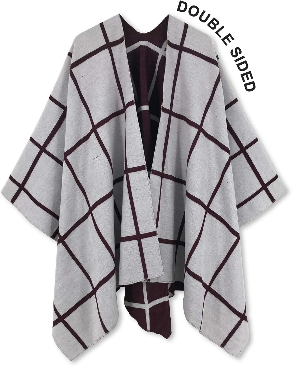 Moss Rose Women's Shawl Wrap Poncho Ruana Cape Open Front Cardigan Shawls for Fall Winter