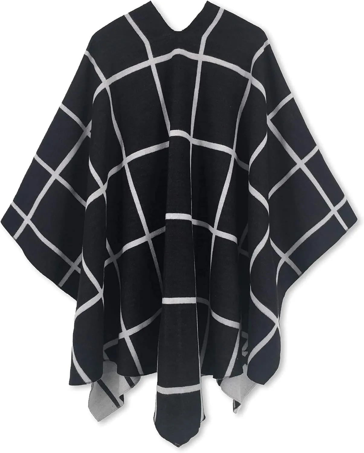 Moss Rose Women's Shawl Wrap Poncho Ruana Cape Open Front Cardigan Shawls for Fall Winter