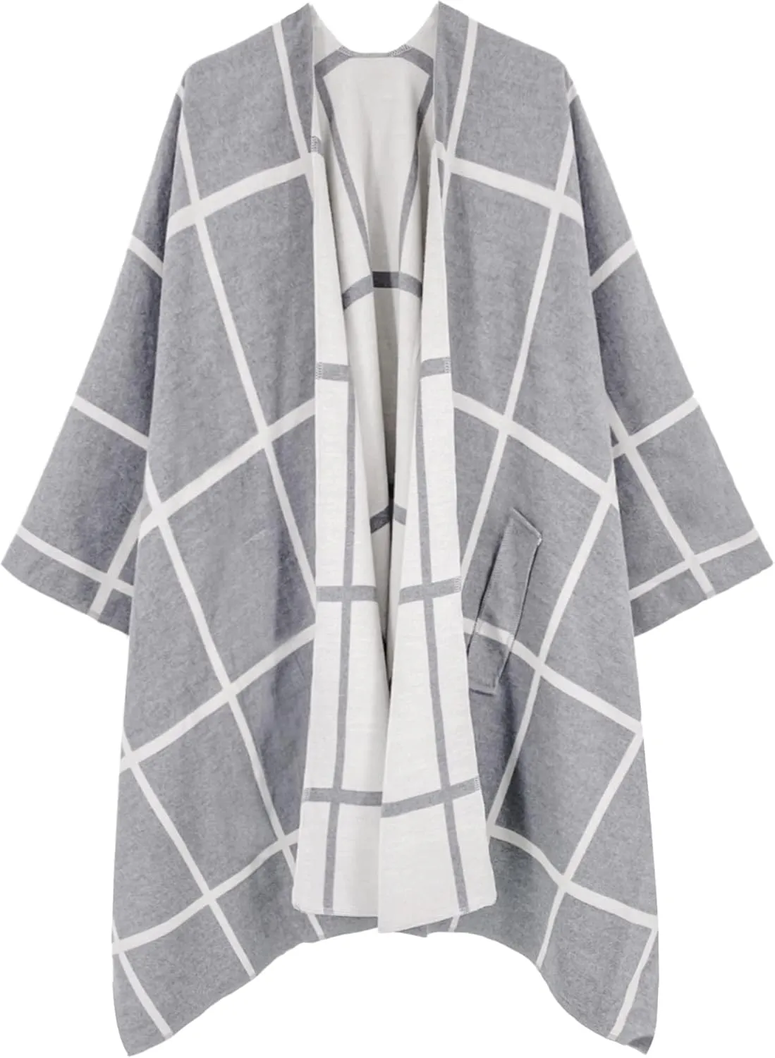 Moss Rose Women's Shawl Wrap Poncho Ruana Cape Open Front Cardigan Shawls for Fall Winter